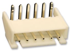 MOLEX 48153-0610 Pin Header, Right Angle, Signal, 2.5 mm, 1 Rows, 6 Contacts, Through Hole, 48153