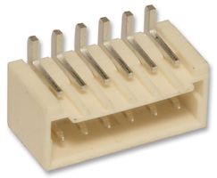 MOLEX 87437-0642 Pin Header, Vertical, Signal, 1.5 mm, 1 Rows, 6 Contacts, Surface Mount, Pico-SPOX 87437
