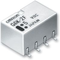 ARATAS G6K-2G-Y DC3 Signal Relay, 3 VDC, DPDT, 1 A, G6K Series, Surface Mount, Non Latching