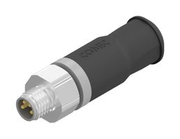 AMPHENOL CONEC 42-00007 Sensor Connector, M8, Male, 4 Positions, Solder Pin, Straight Cable Mount