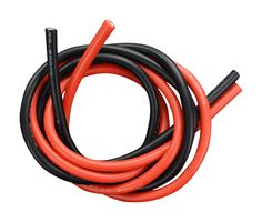 DFROBOT FIT0580 Wire, Silicone, Red, Black, 8 AWG, 1 m