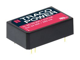 TRACO POWER TRI 6-2415 Isolated Through Hole DC/DC Converter, ITE, DIP, 2:1, 6 W, 1 Output, 24 VDC