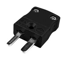 LABFACILITY AM-J-M (PACK OF 10) Thermocouple Connector, Miniature, Black, Plug, Type J, ANSI, Pack of 10