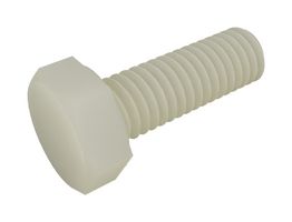 TR FASTENINGS RP0000381156 Screw, Nylon 6.6, Hex Head, 30 mm, M6 x 1