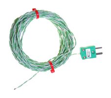 LABFACILITY Z2-K-3M-PLUG IEC (PACK OF 5) Thermocouple, Twin Twisted, K, -75 °C, 260 °C, PTFE (Polytetrafluoroethylene), 9.84 ft, 3 m