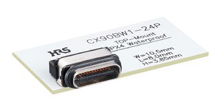 HIROSE / HRS CX90BW1-24P USB Connector, USB Type C, USB 4.0, Receptacle, 24 Ways, Surface Mount, Right Angle