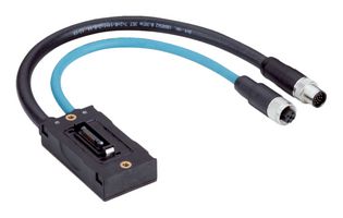 SICK NANSX-AAACAEZZ1 System Plug, 300mm Cable w/17 Pin M12 Connector, 250mm Cable w/4 Pin M12 Connector, nanoScan3 Series