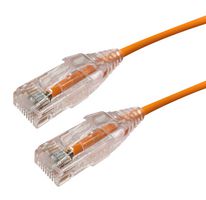 VIDEK 2994-15RG Ethernet Cable, LSZH, Cat6, RJ45 Plug to RJ45 Plug, UTP (Unshielded Twisted Pair), Orange, 15 m