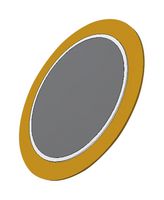 PUI AUDIO AB2040B Piezo Element, Bender, 4 kHz, 0.025 µF, 20 mm Diameter, 0.28 mm Height, 350 ohm