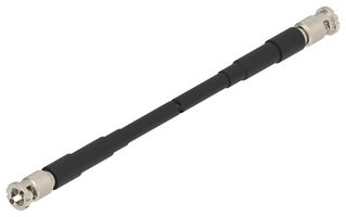 TE CONNECTIVITY 2483407-3 RF / Coaxial Cable Assembly, 3.3 ft, 1 m, NFC55a NF, HD BNC Straight Plug, HD BNC Straight Plug