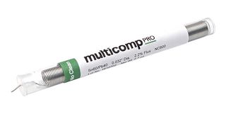 MULTICOMP PRO MP740207 Solder Wire, Leaded, No Clean, 60, 40 Sn, Pb, 0.813 mm Diameter, 19.86 g