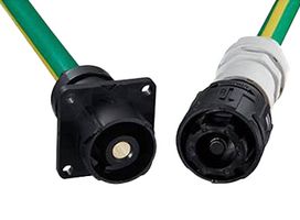HIROSE / HRS EM30M-WBP-1PCA-K(81) High Power Connector, 1 Pos, EV30M Series, Plug, 1 kV, 175 A, Free Hanging, Crimp