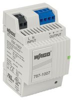 WAGO 787-1007 AC/DC DIN Rail Power Supply (PSU), for DALI Module, ITE & Laboratory Equipment, 1 Output, 19.8 W