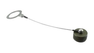 AMPHENOL INTERCONNECT INDIA D38999/33Z13N Dust Cap / Cover, Shell Size 13, Dust Cap with Rope & Ring