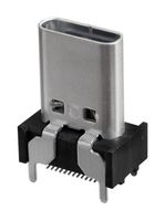 STEWART CONNECTOR SS-52400-006 USB Connector, USB Type C, USB 4.0, Receptacle, 24 Ways, Surface Mount, Vertical