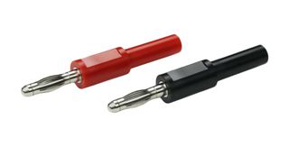 CAL TEST ELECTRONICS CT3089 Banana Test Connector, Adapter, 4mm, Sheathed, Plug, Plug, Cable Mount, 10 A, 60 VDC