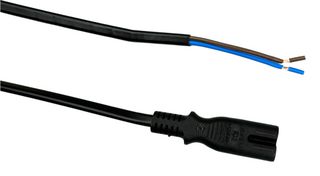 MULTICOMP PRO MP015733 Mains Power Cord, IEC 60320 C7 to Free End, 3 m, Black
