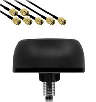 SIRETTA TANGO57/MIMO/421/1M/SMAM/RP-SMAM RF Antenna, 5.925 to 7.125 GHz, 4.73 dBi, 2.21 VSWR, 50 ohm, 25 W, 4x Cellular / 2x Wi-Fi / 1x GNSS
