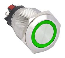 MULTICOMP PRO MP015808 Vandal Resistant Switch, 22 mm, SPST-NO, SPST-NC, Momentary, Round Flat