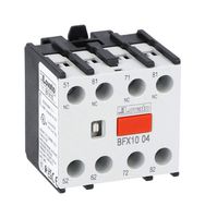 LOVATO ELECTRIC BFX1004 Auxiliary Contact, Lovato BF00/BF09/BF150 Series Contactors, 4NC, Front Mount, Screw