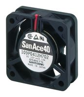 SANYO DENKI 109P0405M701 DC Axial Fan, 5 V, Square, 40 mm, 15 mm, Ball Bearing, 5.3 CFM