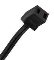 ORION FANS C45-3DC-24 Power Cord, Blunt Cut, Fans, 250 V, 45° Angle Plug, 10 A, 24 "