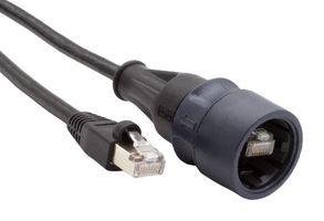 BULGIN LIMITED PXP6097/2M00 Ethernet Cable, Single Ended, Cat6a, RJ45 Buccaneer Plug to RJ45 Plug
