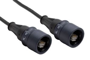 BULGIN LIMITED PXP6098/2M00 Ethernet Cable, Double Ended, Cat6a, RJ45 Buccaneer Plug to RJ45 Buccaneer Plug