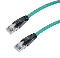 L-COM TRD626ASP-GRN-10F Ethernet Cable, 10 Gigabit, 26AWG, Cat6a, RJ45 Plug to RJ45 Plug