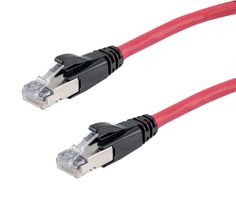 L-COM TRD626ASR-RED-3F Ethernet Cable, 10 Gigabit, 26AWG, Cat6a, RJ45 Plug to RJ45 Plug