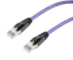 L-COM TRD626ASR-VLT-10F Ethernet Cable, 10 Gigabit, 26AWG, Cat6a, RJ45 Plug to RJ45 Plug