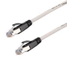 L-COM TRD626ASR-WHT-10F Ethernet Cable, 10 Gigabit, 26AWG, Cat6a, RJ45 Plug to RJ45 Plug