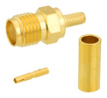 FAIRVIEW MICROWAVE SC7078 RF / Coaxial Connector, SMA Coaxial, Straight Jack, Solder, Crimp, 50 ohm