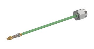 HUBER+SUHNER 32041E-29171SVCR3-29094CR-6 RF / Coaxial Cable Assembly, VITA 67.3, 6 ", 152.4 mm, MICROBEND R, 50 ohm