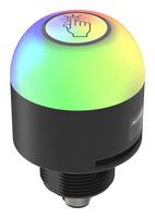BANNER ENGINEERING K50PTKAQ Touch Button, Programmable, Red/Green/Blue, IO-Link, Programmable, IP65/IP67, 18 to 30VDC