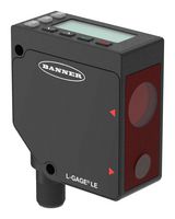 BANNER ENGINEERING LE550IC1Q Laser Displacement Sensor, 1m, 650nm Red Laser, Proximity, Triangulation, Analogue -4 to 20mA, IP67