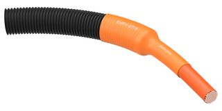 TE CONNECTIVITY EVFX-27/9-3-SP Heat Shrink Tubing, Single Wall, 3:1, 1.063 ", 27 mm, Orange, 164 ft, 50 m