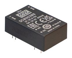 MEAN WELL SCWN03W8-05 Isolated Through Hole DC/DC Converter, ITE & Industrial, DIP, 8:1, 3 W, 1 Output, 5 V