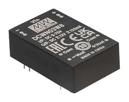 MEAN WELL DCWN03W8-05 Isolated Through Hole DC/DC Converter, ITE & Industrial, DIP, 8:1, 3 W, 2 Output, 5 V