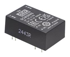 MEAN WELL SCW08W8-09 Isolated Through Hole DC/DC Converter, ITE & Industrial, DIP, 8:1, 8 W, 1 Output, 9 V
