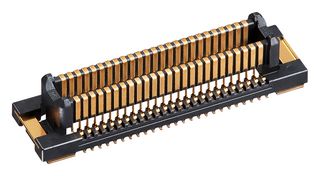 HIROSE / HRS BM54MF-50DP-0.4V(51) Mezzanine Connector, Plug, 0.4 mm, 2 Rows, 50 Contacts, Surface Mount Straight, Copper Alloy