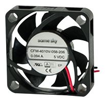 SAME SKY CFM-4010V-070-273-20 DC Axial Fan, 5 V, Square, 40 mm, 10 mm, omniCOOL, 8 CFM