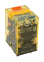 IDEC RU2S-A110 Power Relay, DPDT, 120 VAC, 10 A, RU Series, Socket, Non Latching