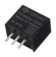 CUI P7815B-1000 DC/DC Converter, SIP-3, ITE, 1 Output, 15 W, 15 V, 1 A, P78B-1000 Series