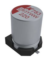 KEMET A783EK107M1VLAS035 Hybrid Aluminium Electrolytic Capacitor, 100 µF, ± 20%, 35 V, Radial Can - SMD, 0.035 ohm