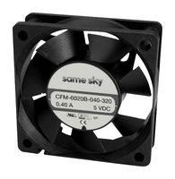 SAME SKY CFM-6020B-260-367-22 DC Axial Fan, 24 V, Square, 60 mm, 20 mm, Ball Bearing, 30.16 CFM