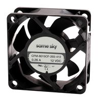 SAME SKY CFM-6015CF-035-252-22 DC Axial Fan, 5 V, Square, 60 mm, 15.5 mm, omniCOOL, 15.38 CFM