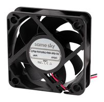 SAME SKY CFM-5015BG-060-302-22 DC Axial Fan, 5 V, Square, 50 mm, 15.5 mm, Ball Bearing, 14.13 CFM