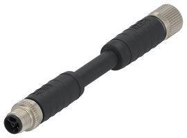 TE CONNECTIVITY 2423443-8 Sensor Cable, SPE Hybrid Type II Cable, M12 Plug, M12 Receptacle, 6 Positions, 10 m, 32.8 ft