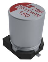 KEMET A786MW567M1ELAV008 Hybrid Aluminium Electrolytic Capacitor, Vibration Proof, 560 µF, ± 20%, 25 V, Radial Can - SMD